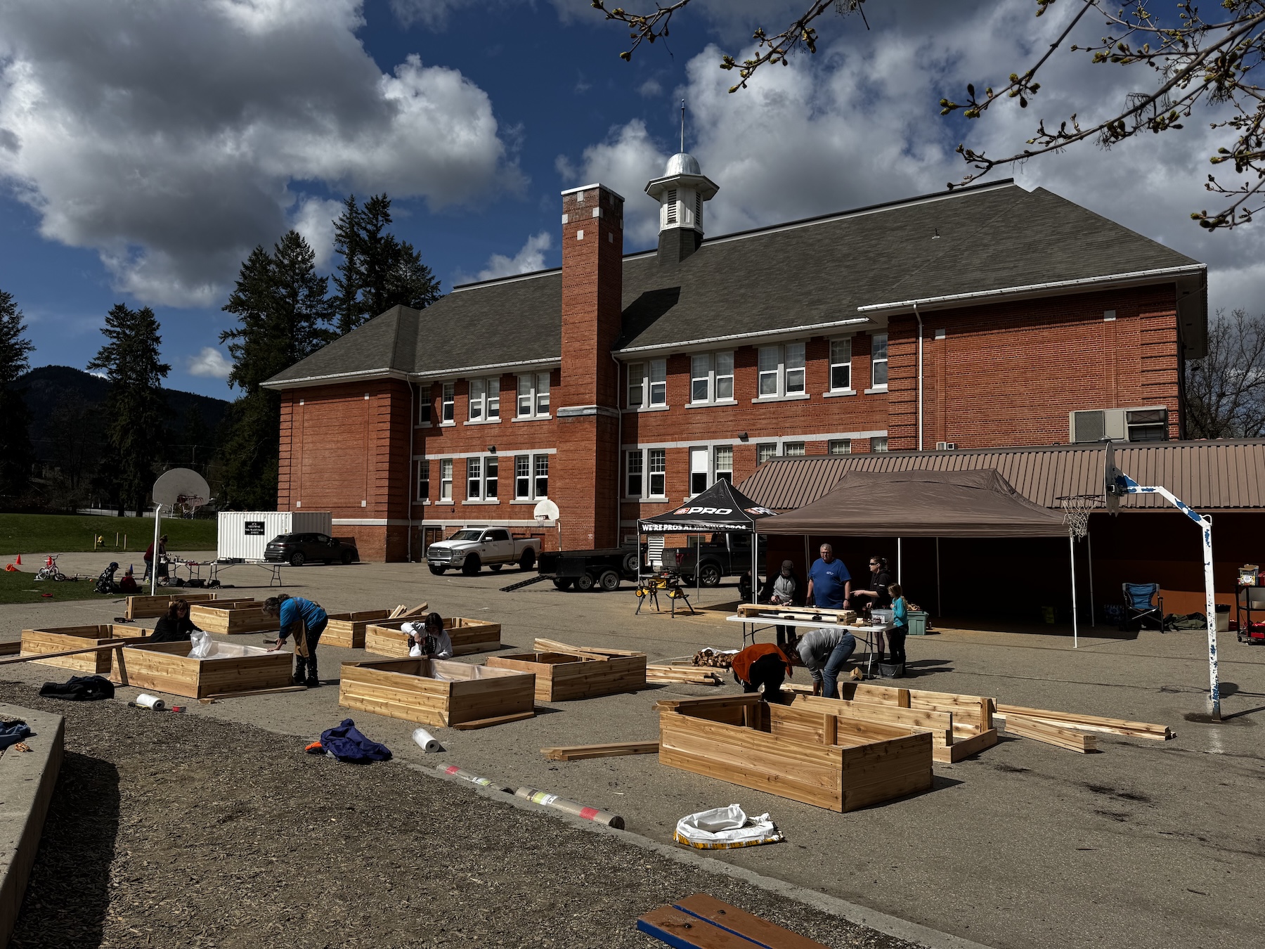 Building the Brick School Garden
