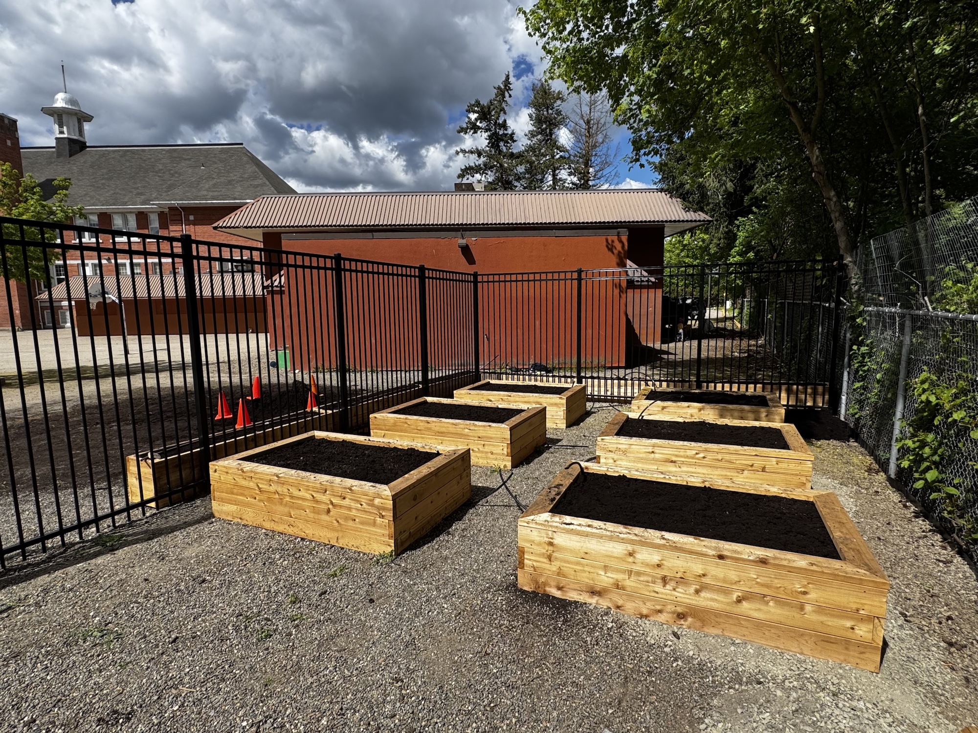 school garden beds