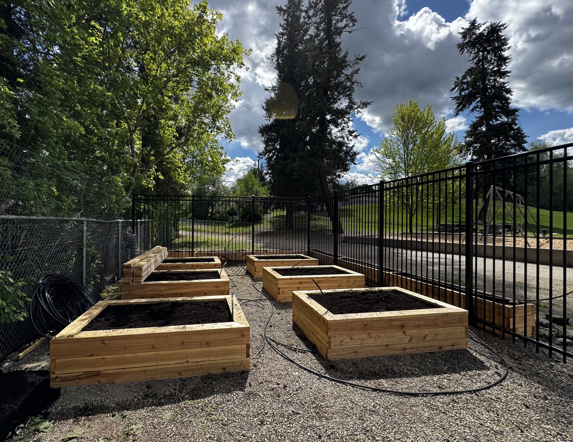 school garden beds